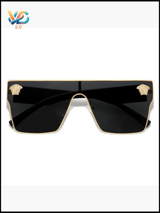 Oversized Square Sunglasses Vintage Trendy Classical UV Protection main image 5
